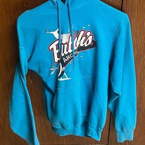 Port and Company Teal Graphic Hoodie